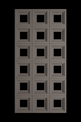 картинка Панель стеновая 3D декор D005-4 Серый вулканический <1200*600*30>DecoLite от магазина