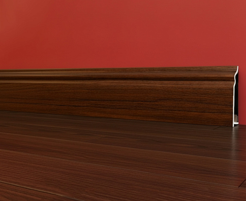 картинка  Плинтус Декор С01-1 орех миланский КОМПОЗИТ 100мм 2,5м от магазина