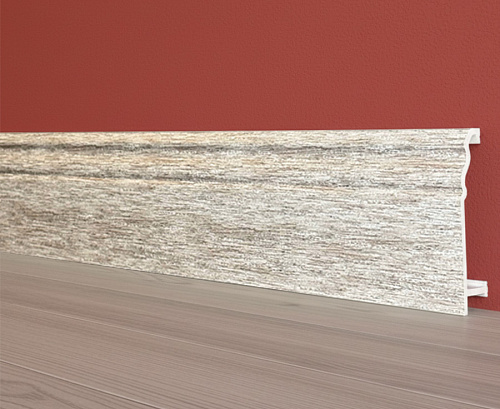 картинка Плинтус Декор С07-1 Дуб седой композит 100мм 2,5м от магазина