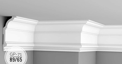 картинка Плинтус потолочный GP-71 <155*69> от магазина