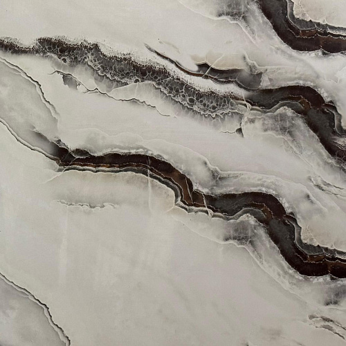 картинка Гибкий мрамор Каррара-105 с двойным лаком 2,5мм 1,2м*2,8м DUROFLEX от магазина