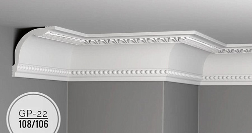 картинка Плинтус потолочный GP-22 <108*106> от магазина