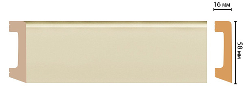 картинка D234-61 плинтус DECOMASTER <58*16>(15шт) от магазина