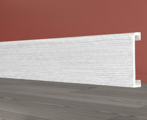 картинка Плинтус - Наличник Декор С04-1 ясень серый 70*17*2400 мм от магазина