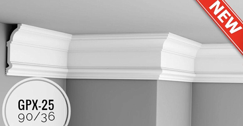 картинка Плинтус потолочный GPX-25 <90*36> от магазина