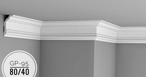 картинка Плинтус потолочный GP-95 <80*40> от магазина