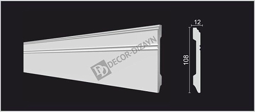 картинка DD105 Плинтус Декор-Дизайн<108*12>(18шт) от магазина