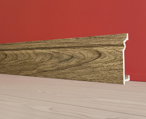 картинка Плинтус Декор С02-1 дуб веллингтон 80мм 2,4м от магазина