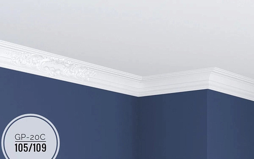 картинка Плинтус потолочный GP-20 C <105*109> от магазина