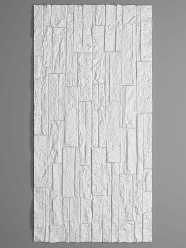 картинка Панель стеновая 3D декор F006-1 Белый <1200*600*25>DecoLite от магазина