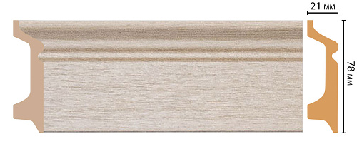 картинка D122-71 плинтус напольн.DECOMASTER <78*21>(16шт) от магазина