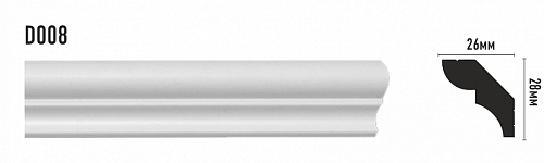 картинка D008 Плинтус DECOMASTER<28*26>(63шт) от магазина