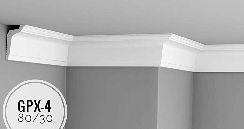 картинка Плинтус потолочный GPX-4 <80*50> от магазина